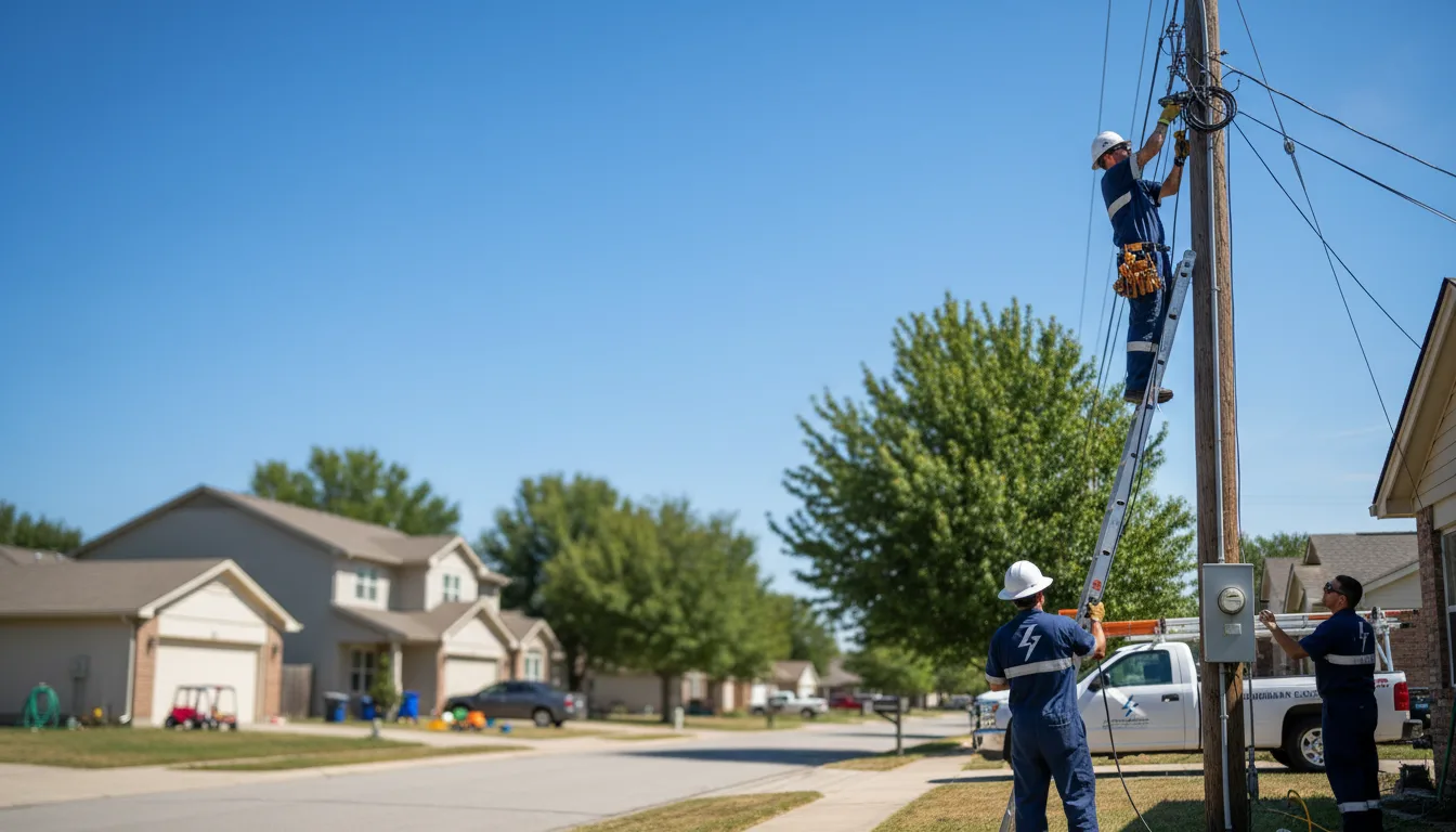 Residential electrician providing installation services in Morristown, MN